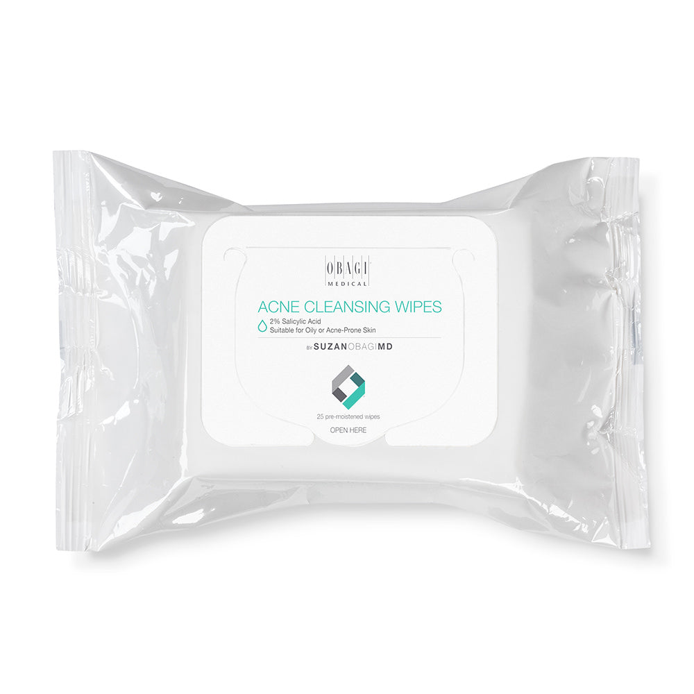 Obagi® SuzanObagiMD On the Go Acne Cleansing Wipes for Oily or Acne-Prone Skin